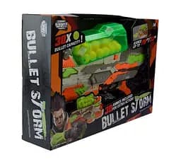 Автомат FJ9012 стреляет поролоновыми снврядами, 30 шт в габоре, в коробке (6990410411432)