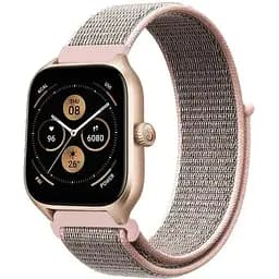 Ремінець нейлоновий на липучці BeWatch Xiaomi Amazfit BIP/GTS/GTR 20 мм Рожевий (1011338.4UW)