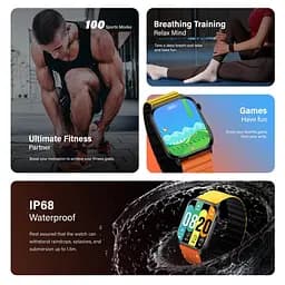 Смарт-часы Kieslect Smart Calling Watch Ks 1.78 (448х368) AMOLED 330мАч Black - мініатюра 9