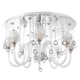 Люстра Brille кришталева флористика з підсвічуванням LED E14 40W WH (BCL-497S/8)