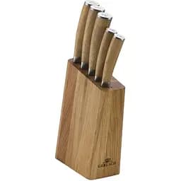 Набор из 5 кухонных ножей и подставки Gerlach Коричневый 000267208