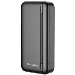 Батарея универсальная ColorWay 20 000 mAh Portable Charger (USB/QC3.0 + USB-C/PD/22.5W) Black (CW-PB200LPB4BK-PD)