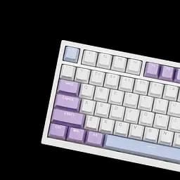 Ігрова механічна клавіатура Ajazz Ak820 / Дротове підключення / Sea Salt Switch / White Purple - мініатюра 3