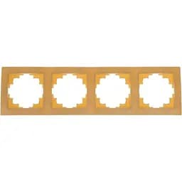 Рамка Brille на 4 поста шампань NB-4F iv