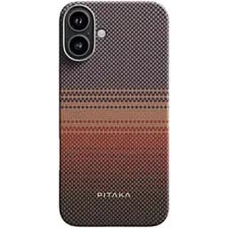 Карбоновий чохол Pitaka Tactile Woven Case Sunset для iPhone 16 (KI1601U)