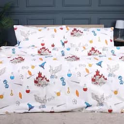 Комплект постільної білизни MirSon Ranforce Elite 17-0725 Гаррі Поттер 175х210 см білий з принтом (2200010752625)