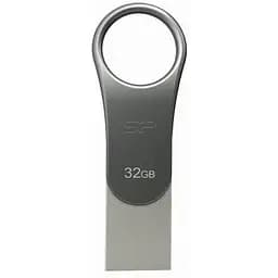 USB флеш накопитель Silicon Power 32GB Mobile C80 Silver USB 3.2 (SP032GBUC3C80V1S)