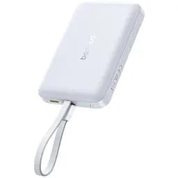 Портативний ЗП Power Bank Baseus EnerFill FM11 30W з БЗП with cable 10000mAh (E00289) Moon White - мініатюра 2