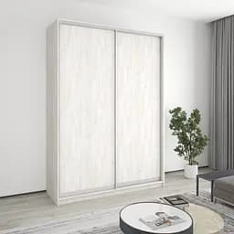 Шкаф-купе двухдверный MebelStar Стандарт AL 2ДСП 170x60x240 см Аляска серый (MBS-3652)