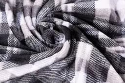 Плед Ardesto Flannel 200х220 см сіра клітинка (ART0102PB) - мініатюра 4