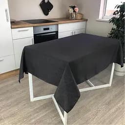 Скатертина Прованс Black Milan 136х120 см чорна (23550)