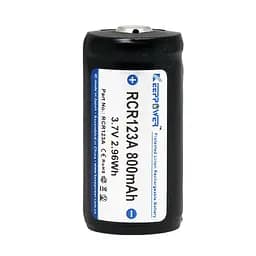 Акумулятор Keeppower 123 (RCR123A) 800 mAh 3.7V (з захистом) - мініатюра 2