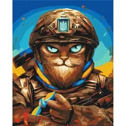 Картина по номерам Brushme Мужественный Котик ©Марианна Пащук 40x50 см