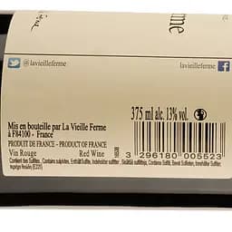 Вино La Vieille Ferme Rouge Perrin et Fils, червоне, сухе, 0,375 л - мініатюра 3