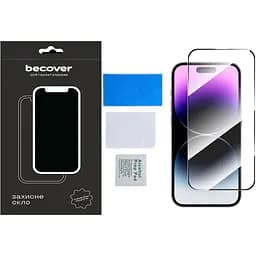 Захисне скло BeCover для Apple iPhone 15 Pro Black (710593) - мініатюра 2