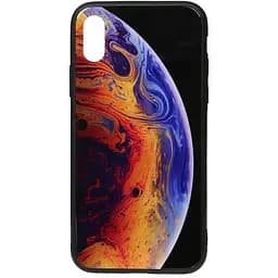 Чохол-накладка Toto Print Glass Space Case Apple iPhone XS Max Violet
