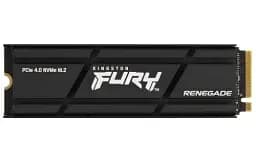 Твердотільний накопичувач SSD 2Tb, Kingston FURY Renegade, PCI-E 4.0 x4, M.2 2280, 3D TLC, 7300/7000 МБ/с, з радіатором (SFYRDK/2000G) - мініатюра 2