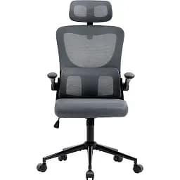 Офісне крісло GT Racer X-5728, чорно-сіре (X-5728 Black/Gray) - мініатюра 3