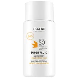 Уцінка. Сонцезахисний флюїд для обличчя Babe Laboratorios Sun Protection SPF 50, 50 мл (8437014389449) 