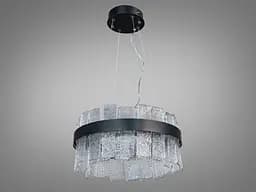 Люстра стельова LED Diasha 817/400PB, 90W, 4950 лм, чорний, кришталева, для коридору, вітальні, спальні, кухні, офісу - мініатюра 4