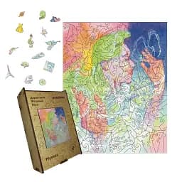 Деревянный пазл Музыка, А5, Картонная коробка 35 элементов