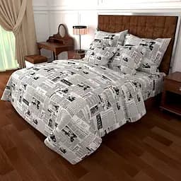 Білизна постільна LoveYouHome Орлеан Бязь gold Полуторна чорно-біла (7163)