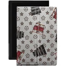 Чохол StatusCASE з екошкіри для планшету Pixus Joker Луі-Вітон-білий