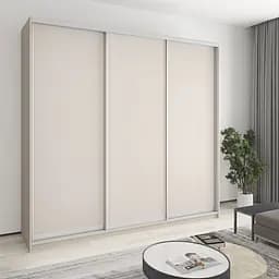 Шкаф-купе трехдверный MebelStar Комбо AL 3ДСП 250x60x240 см Кашемир (MBS-2071)