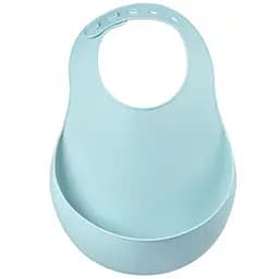 Нагрудник силіконовий Beaba з кишенею блакитний (913489)