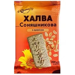 Халва подсолнечная Caramel с арахисом 200 г