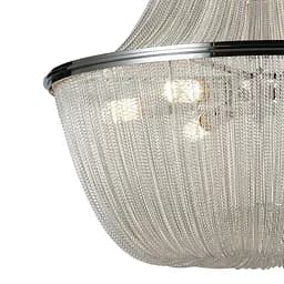 Люстра стельова LED Levistella 908D0029-8 Silver, 8 ламп, E14, срібний метал, неокласичний стиль - мініатюра 4