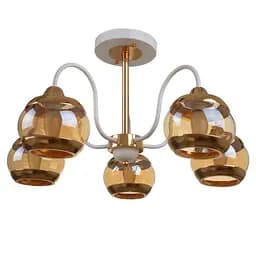 Люстра потолочная Brille в спальню E27 WH (LK-661C/5)