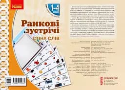 Ранкові зустрічі. Стіна слів. Комплект плакатів. 1-4 класи