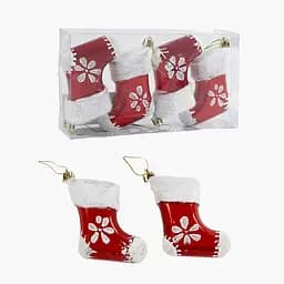 Набір ялинкових прикрас, 4 шт., 12 см