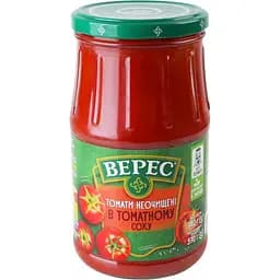 Томати Верес неочищені в томатному соку 740 г