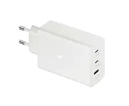 Сетевой зарядный блок Samsung 3 порта 65 Вт + 25 Вт + 15 Вт универсальный блок питания с USB и Type C PD Белый