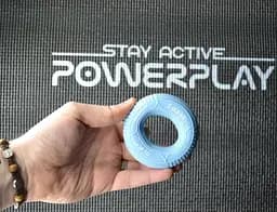 Еспандер кістьовий PowerPlay силіконовий PP-4330 Hand Grip Loops Light 13.5-18 кг Блакитний (PP_4330_Blue_(13.5-18kg)) - мініатюра 4