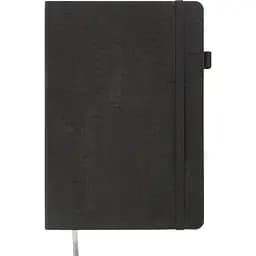 Блокнот діловий Buromax Logo2U Wood А5 96 арк. в клітинку обкладинка штучна шкіра сірий (BM.295114-09)