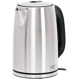 Чайник електричний Adler AD 1340 Металевий з дисплеєм, контролем температури й підтримкою тепла 1.7 л