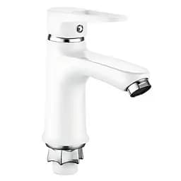 Змішувач для умивальника Mixxus Elba 001 MI6584 Білий матовий