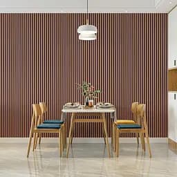 Рейка декоративна Wall Sticker WPC кругла стінова 3000х152х15 мм Каштан SW-00001872 - мініатюра 7