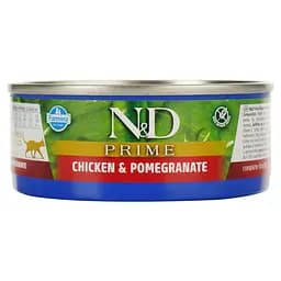 Вологий корм для котів Farmina N&D Grain Free Prime Chicken&Pomegranate Adult, курка та гранат, 70 г - мініатюра 3