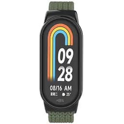 Ремінець для Xiaomi Smart Band 10/9/8, Braided Solo Loop, зелений, нейлоновий плетений браслет, еластичний змінний ремінець для фітнес-трекера з надійним кріпленням, ArmorStandart (ARM86882) - мініатюра 3