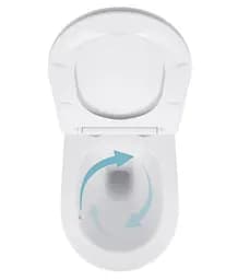 Унітаз підвісний Qtap Jay Ultra Quiet White, з сидінням Slim Duroplast/ Soft-close/ Release QT07335175W - мініатюра 5