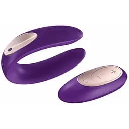 Вибратор Satisfyer Double Plus Remote 9 см фиолетовый