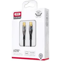 Кабель XO NB-Q223B USB C - USB C 60 W чорний - мініатюра 3
