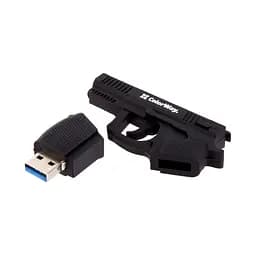 USB флеш накопичувач ColorWay Pistol 64 GB 3.0 Black (CW-USBPL64) - мініатюра 5