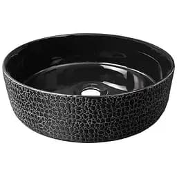 Умивальник накладний Volle 36x36x12 см black 13-40-111B, Чорний