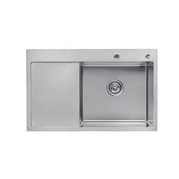 Кухонная мойка Kroner KRP Gebürstet-7849RHM (3,0/1,0 мм) CV025276, Нержавеющая сталь