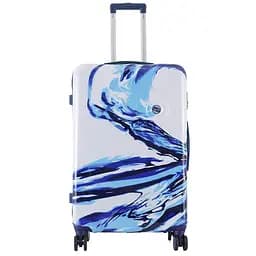 Валіза велика Semi Line 28 дюймів (L) Polycarbonate/ABS-Plastic White/Blue Print (T5653-3) - мініатюра 3